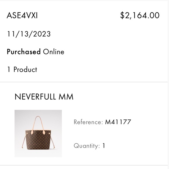 Like New*Authentic**Louis Vuitton neverfull MM Pochette - Picture 6 of 16